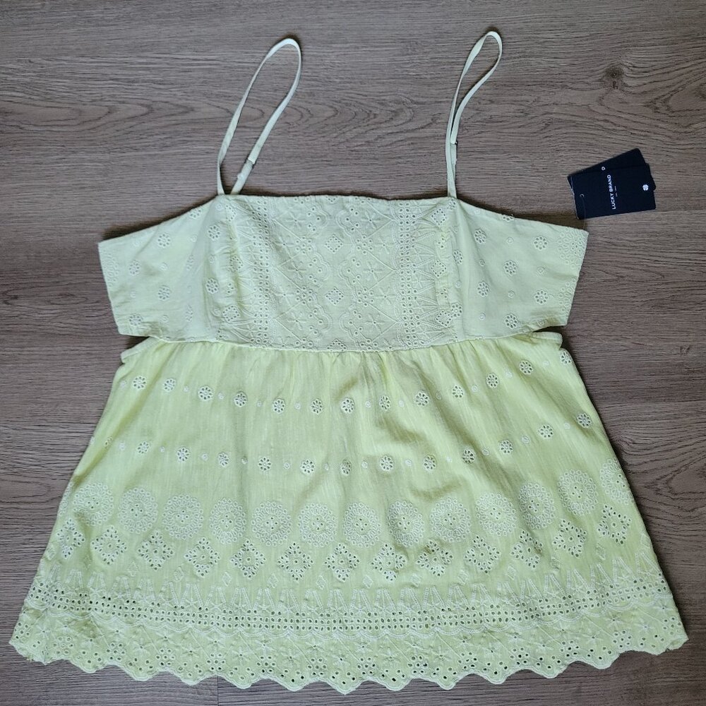 Lucky Brand Eyelet Romantic Tank